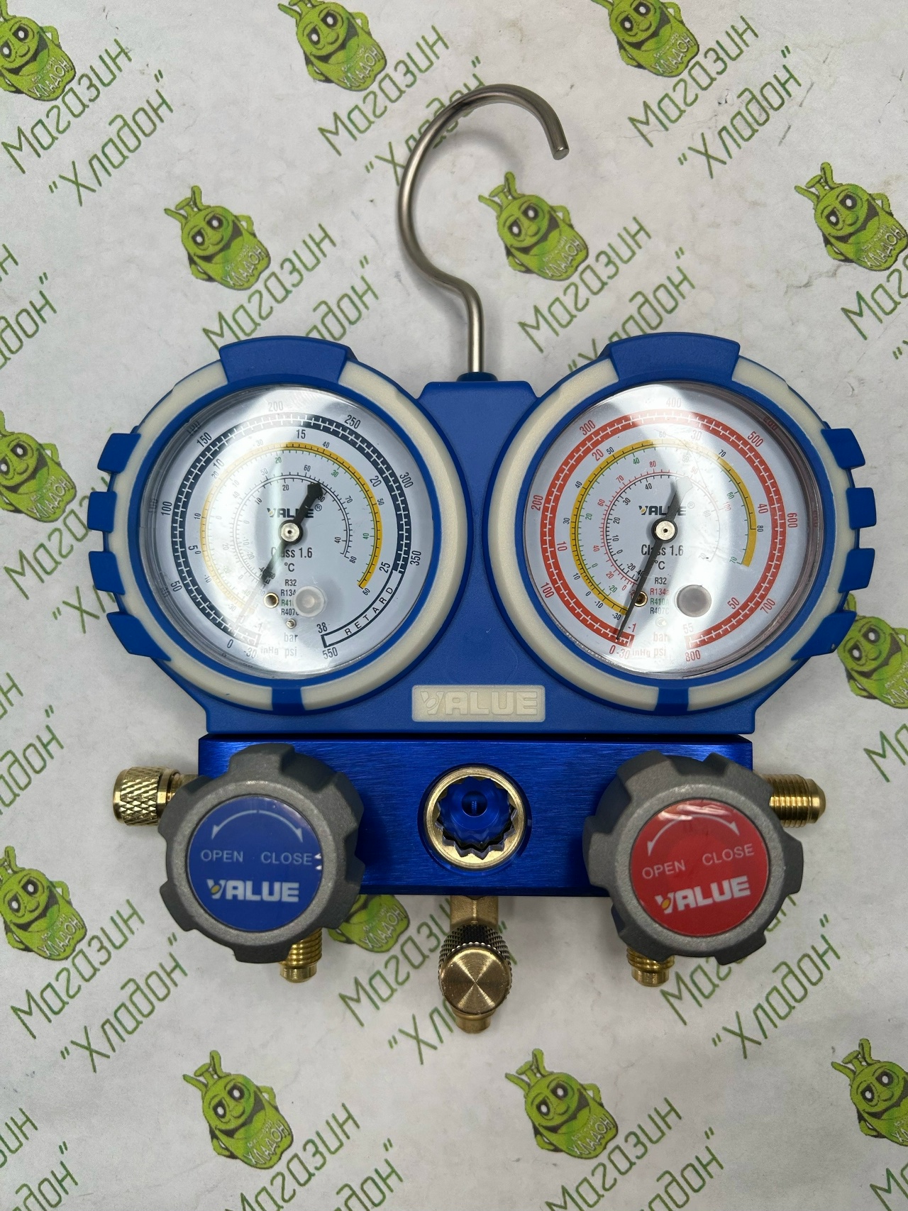 Манометрический коллектор двухвентильный Value VMG-2-R32-B-03, для R32, R134a, R410a, R407c — изображение 2