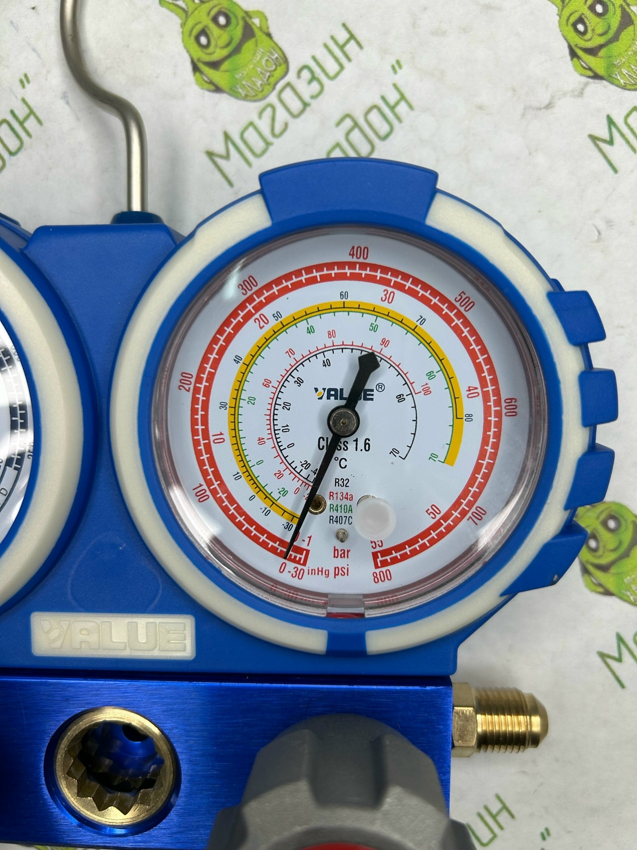 Манометрический коллектор двухвентильный Value VMG-2-R32-B-03, для R32, R134a, R410a, R407c — изображение 3